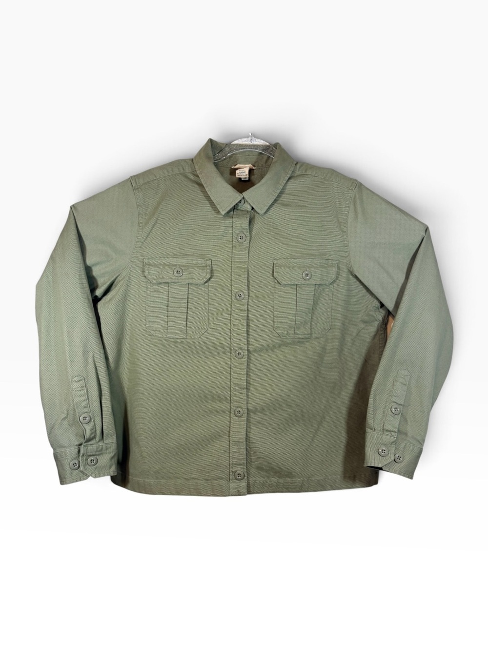 Duluth Trading Co Duluth Flex Fire Hose Untucked Green Overshirt XL NWOT